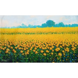 Abdul Jabbar, 30 x 48 Inch, Acrylic on Canvas, Landscape Painting, AC-ABJ-058